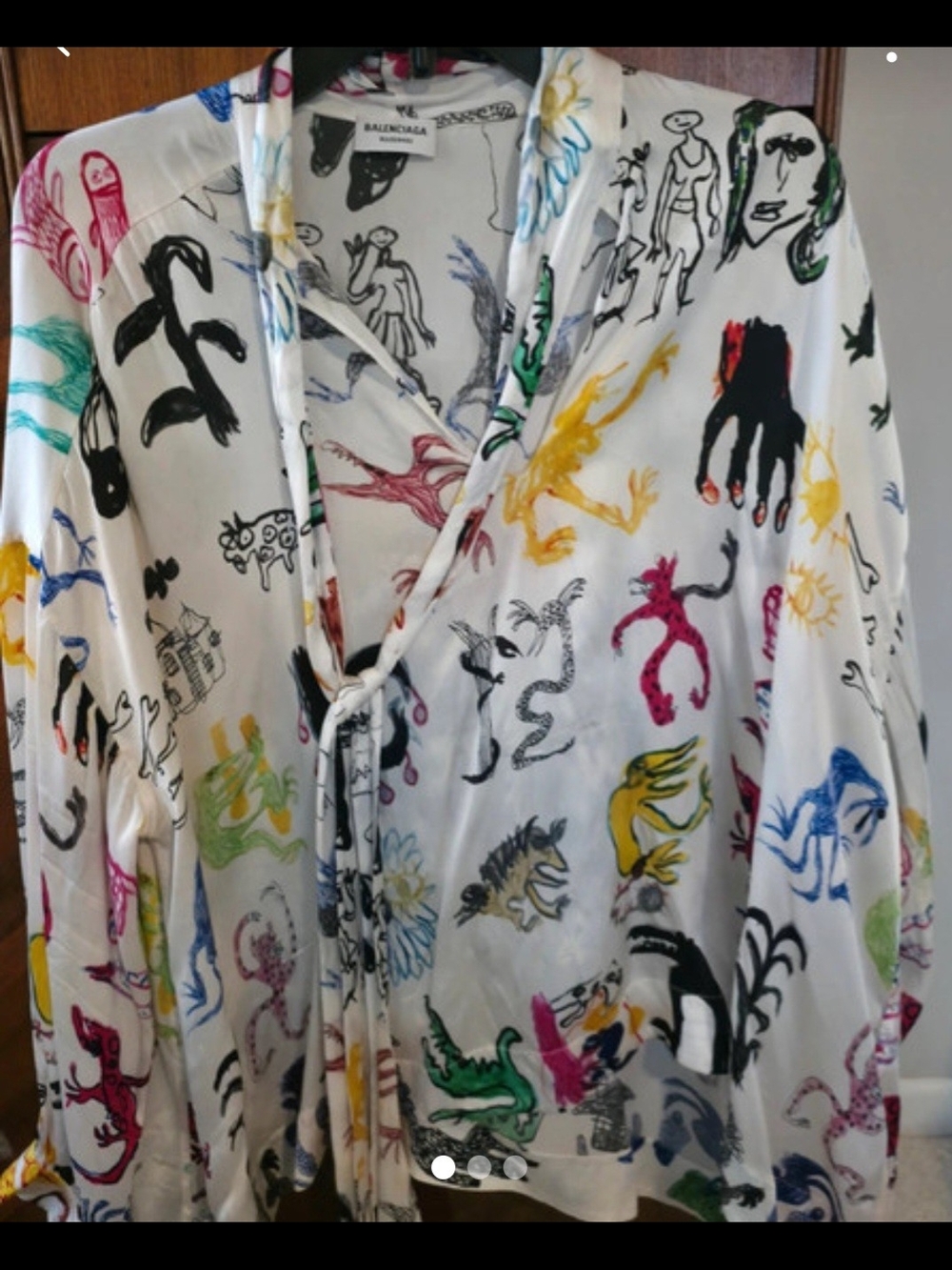 Balenciaga Artist Doodle Blouse